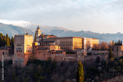 Alhambra Palace in Granada,...