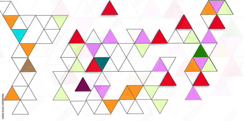 Vector abstract geometric diamond triangle pattern seamless technology colorful background. Triangle shape retro wall grid pattern geometric ornament tile vector element. Vector abstract geometric diamond triangle pattern seamless technology colorful background. Triangle shape retro wall grid pattern geometric ornament tile vector element.