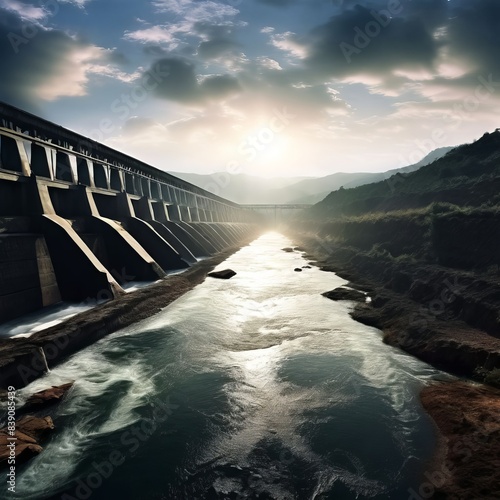 gigantic dams enormous structures built to control water flow ge photo