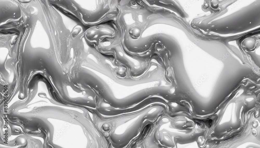 Y2K Melty chrome shapes isolated. Spilled liquid metal drops. Futuristic metallic puddles Y2K Melty chrome shapes isolated. Spilled liquid metal drops. Futuristic metallic puddles