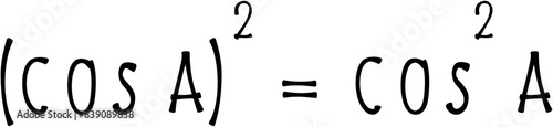 Square of trigonometric functions