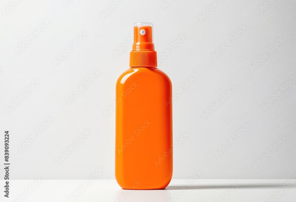 A bottle of sunscreen spray for summer skin care. The concept of cosmetics. A bottle of sunscreen spray for summer skin care. The concept of cosmetics.