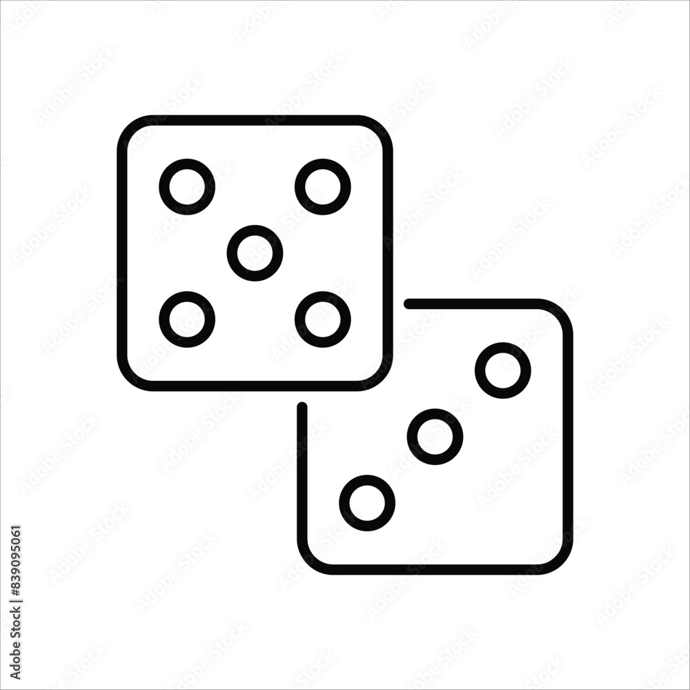 Dice vector icon Dice vector icon