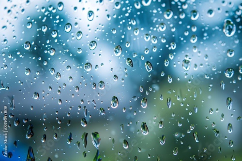 water drops on glass