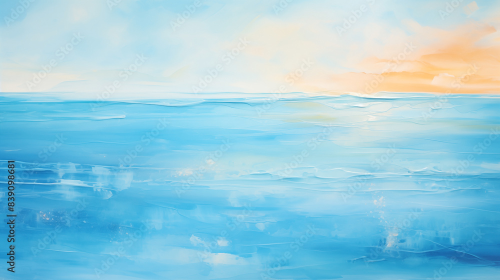 Minimalist ocean landscape painting Minimalist ocean landscape painting