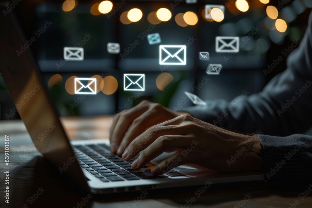 Email marketing concepts, email sent and received notification reminders, sales project managers in the customer list business in the email. Email marketing concepts, email sent and received notification reminders, sales project managers in the customer list business in the email.