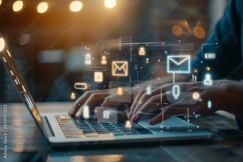 Email marketing concepts, email sent and received notification reminders, sales project managers in the customer list business in the email. Email marketing concepts, email sent and received notification reminders, sales project managers in the customer list business in the email.