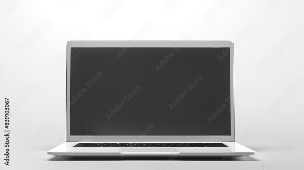 Computer screen Laptop with blank screen. Simple design Computer screen Laptop with blank screen. Simple design