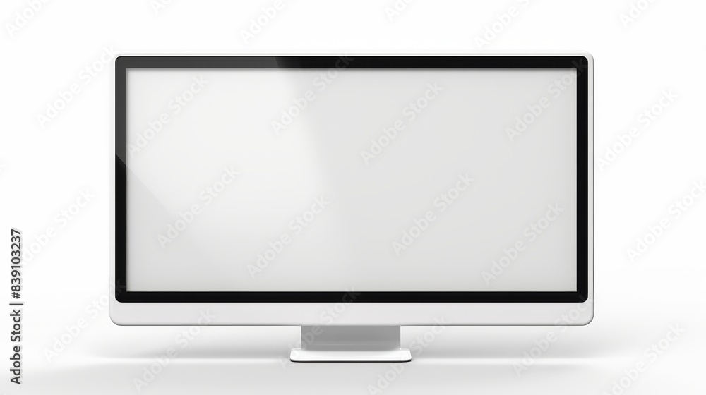 Computer screen Laptop with blank screen. Simple design Computer screen Laptop with blank screen. Simple design