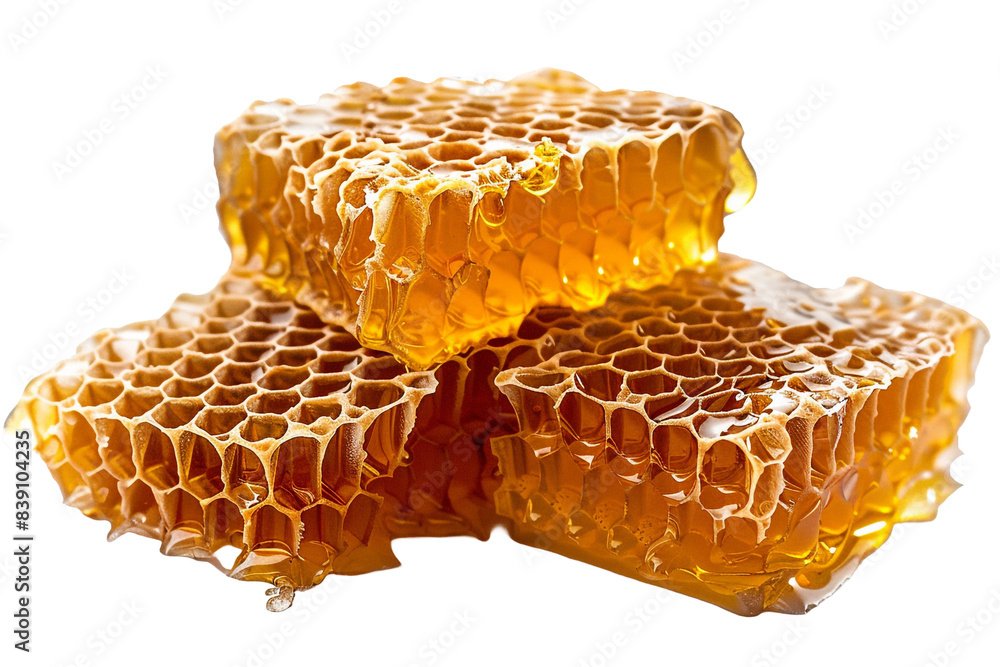 Honeycomb isolated on transparent background Honeycomb isolated on transparent background