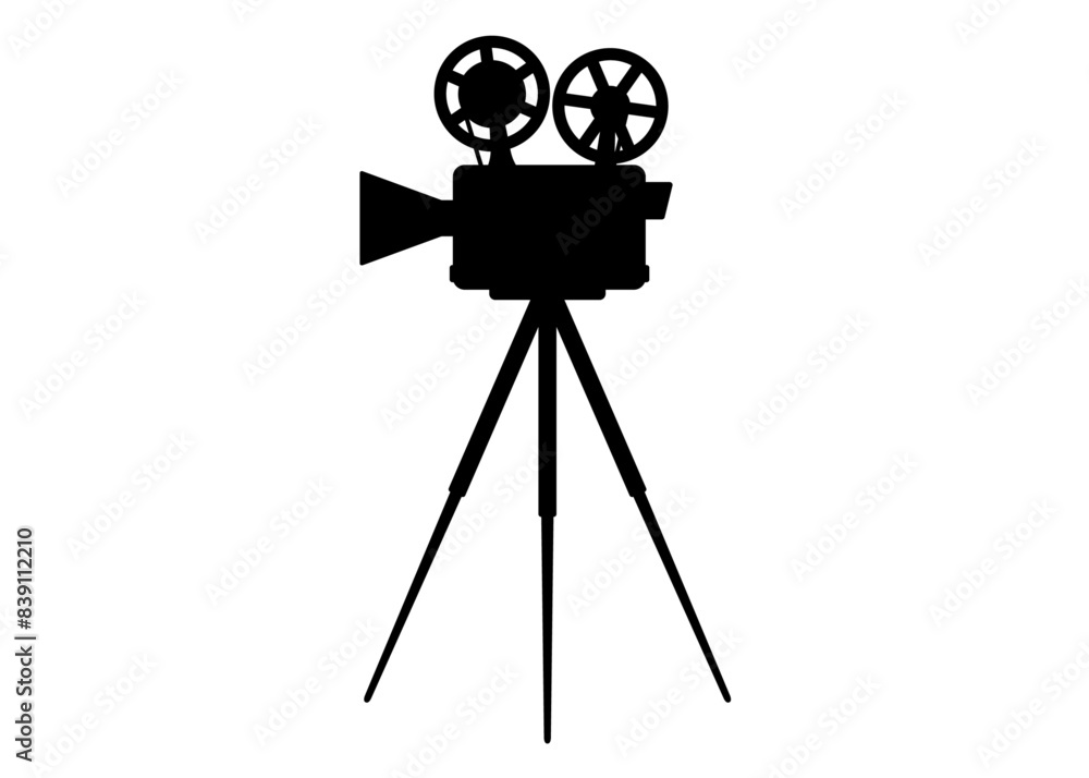 Obraz premium 映写機のイラスト