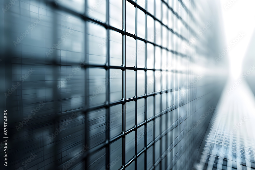 Abstract background with corridor and lattice Abstract background with corridor and lattice