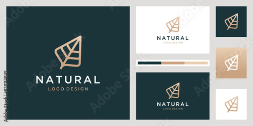 Abstract tree with root icon set vector logo template, elegant and luxury concept vector illustration