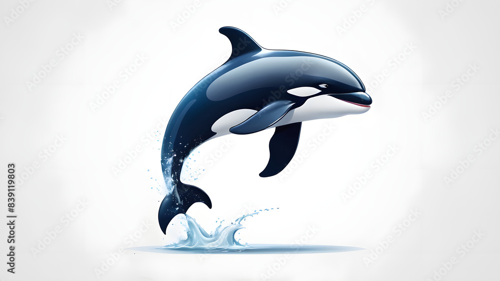 Obraz premium dolphin jumping in water