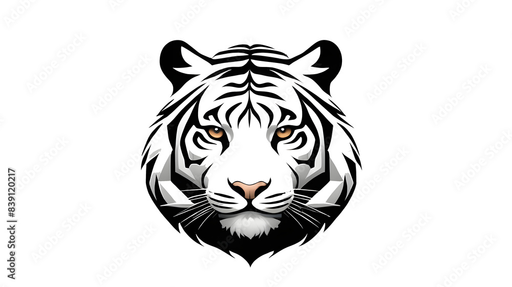 white tiger head white tiger head