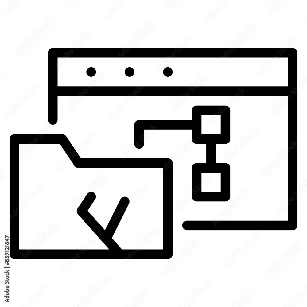 Missing folder icon symbol sign from modern website security collection in line style for mobile concept and web apps design. Internet and protection related vector line icon. Missing folder icon symbol sign from modern website security collection in line style for mobile concept and web apps design. Internet and protection related vector line icon.