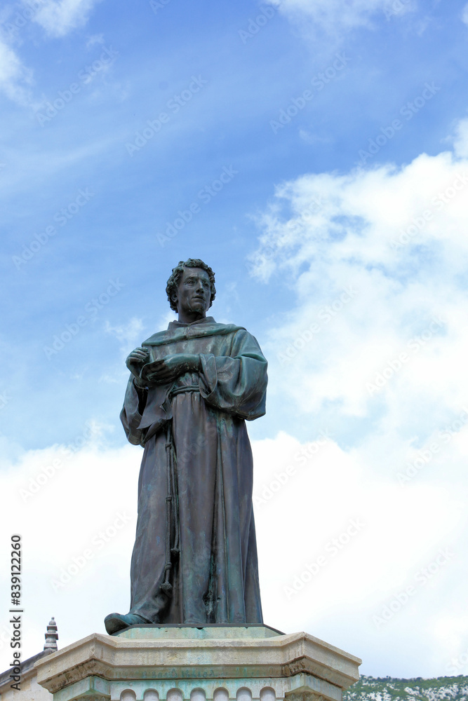 Statue of Friar Andrija Kacic in Makarska, Croatia Statue of Friar Andrija Kacic in Makarska, Croatia