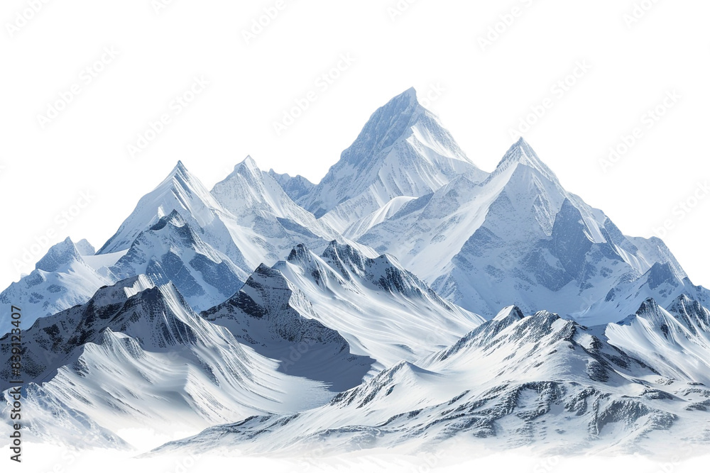 Obraz premium Mountains isolated on transparent background