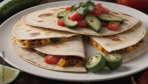 Mexican Food Culinary Captivation Stunning Quesadilla Images Available