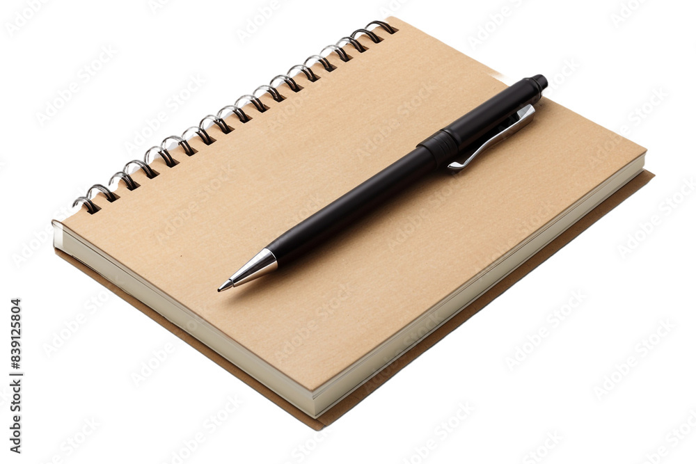 Notebook isolated on transparent background Notebook isolated on transparent background
