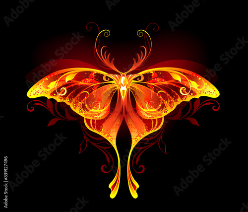 Fire moon butterfly