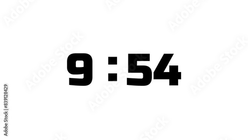 digital clock count down isolated on white 10 min 
| ten minutes count down timer clock 