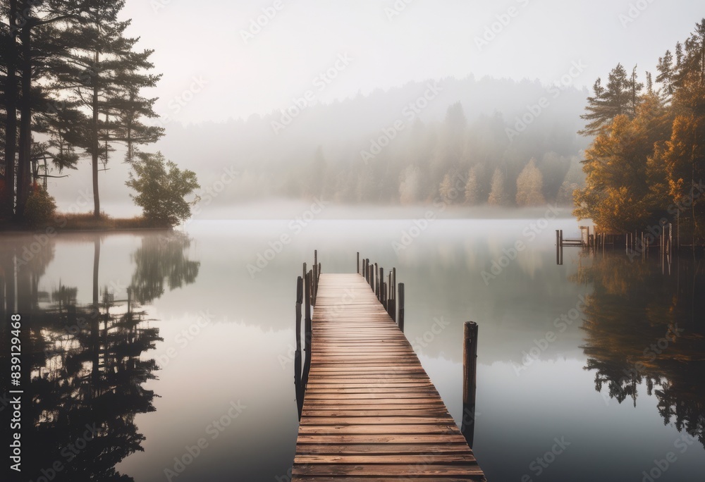 serene misty lake view wooden dock extension, water, pier, fog, tranquil, nature, waterfront, reflection, hazy, jetty, quiet, still, overcast, atmospheric serene misty lake view wooden dock extension, water, pier, fog, tranquil, nature, waterfront, reflection, hazy, jetty, quiet, still, overcast, atmospheric