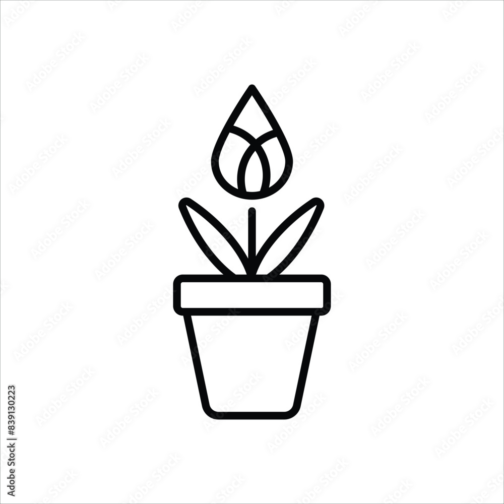 Botanic vector icon Botanic vector icon