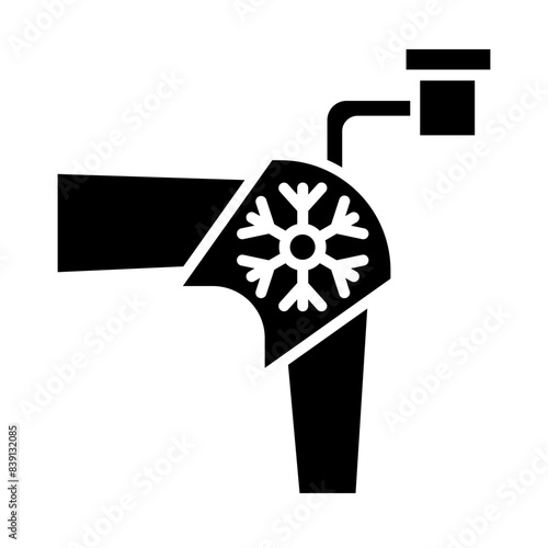 Cold Therapy glyph icon
