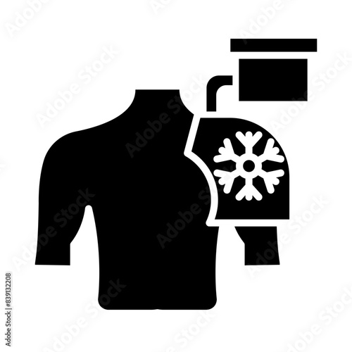 Cold Therapy Shoulder glyph icon