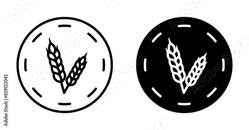 Fibre Emblem Emphasizing Health Benefits and Dietary Fiber-Rich Foods