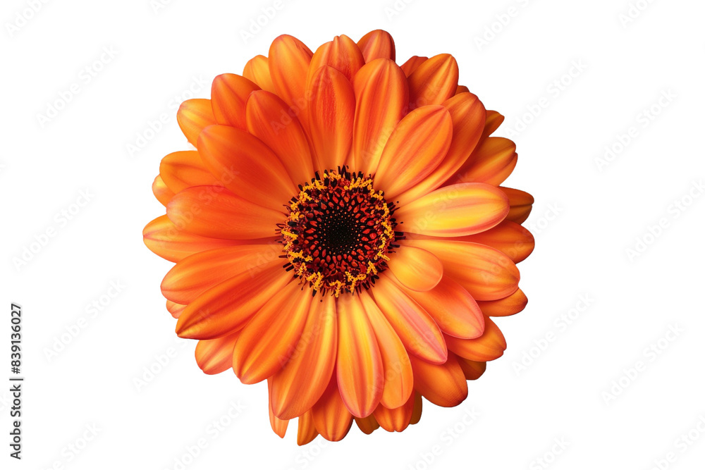 Orange flower isolated on transparent background Orange flower isolated on transparent background