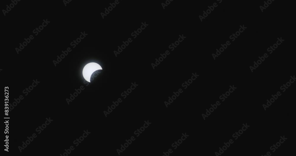 A solar eclipse captured in Little Rock, Arkansas, USA A solar eclipse captured in Little Rock, Arkansas, USA