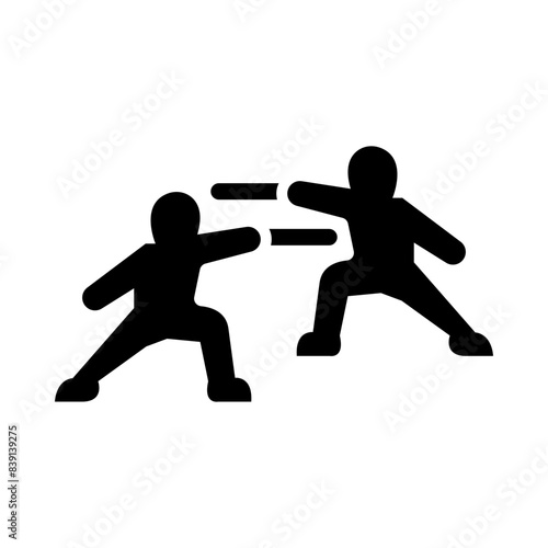 Fencing glyph icon