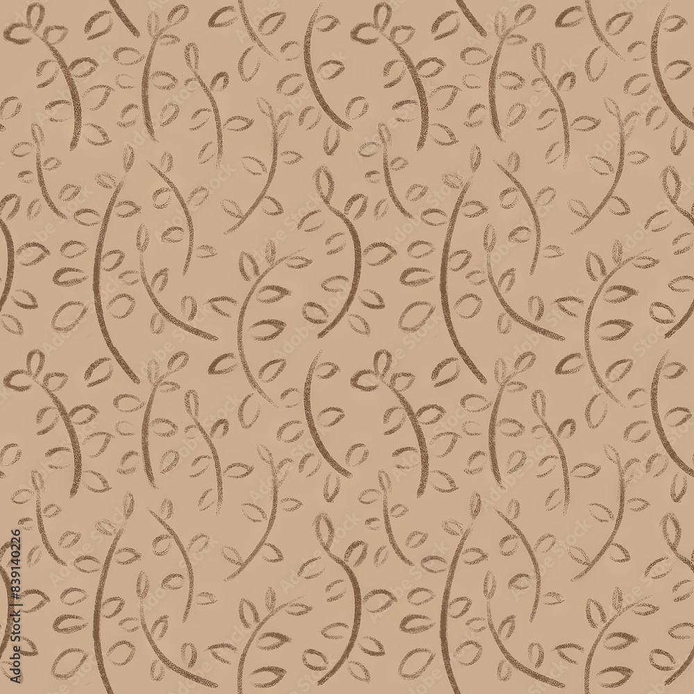 Brown twig pattern, simple and cute, brown, coffee Brown twig pattern, simple and cute, brown, coffee