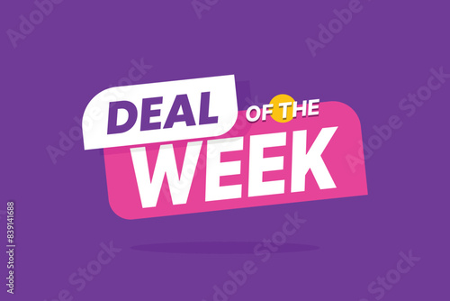 Final week sale promotion with great deal offer. Weekly sale special offer poster.