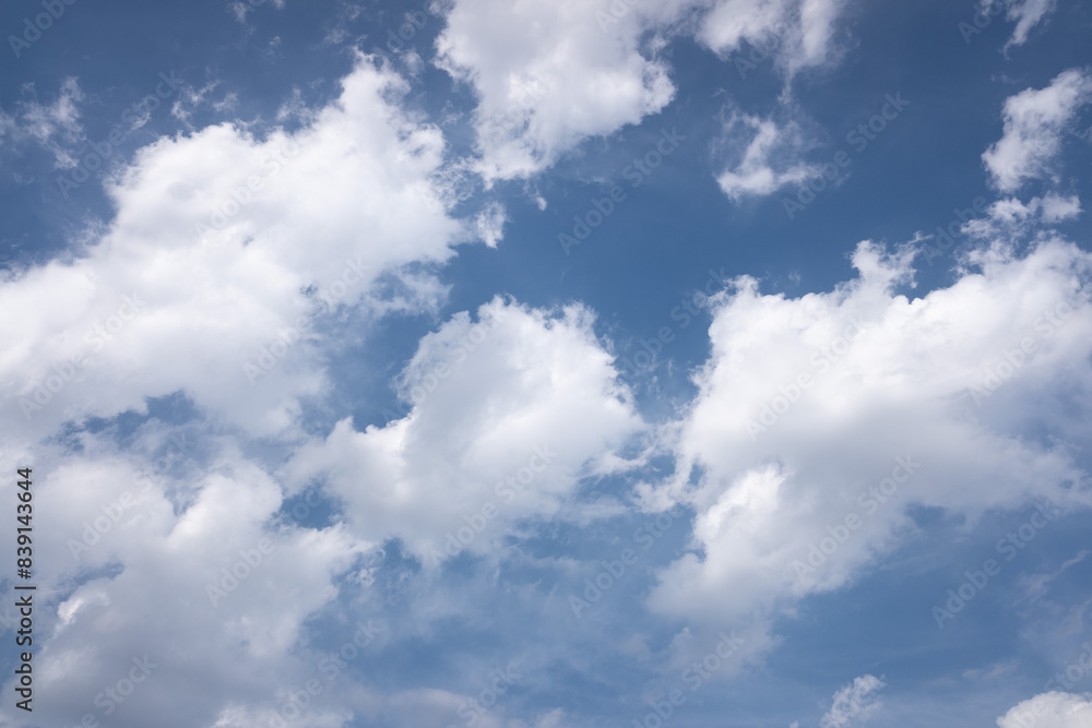 White clouds on blue sky, cloudy sky background. White clouds on blue sky, cloudy sky background.