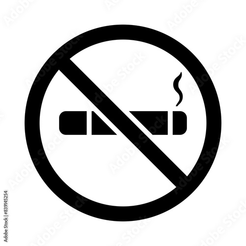 No smoking glyph icon