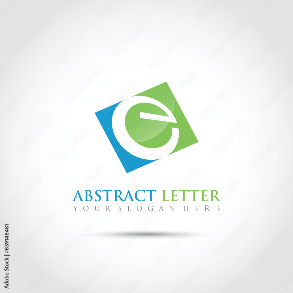 Obraz premium Abstract Letter C Logo Template. Vector Illustrator