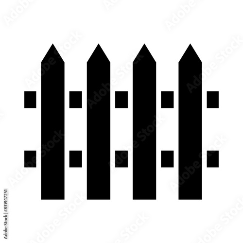 Fence glyph icon