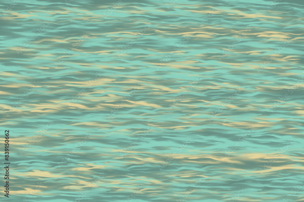 Tranquil turquoise water texture with gentle waves, illustration Tranquil turquoise water texture with gentle waves, illustration