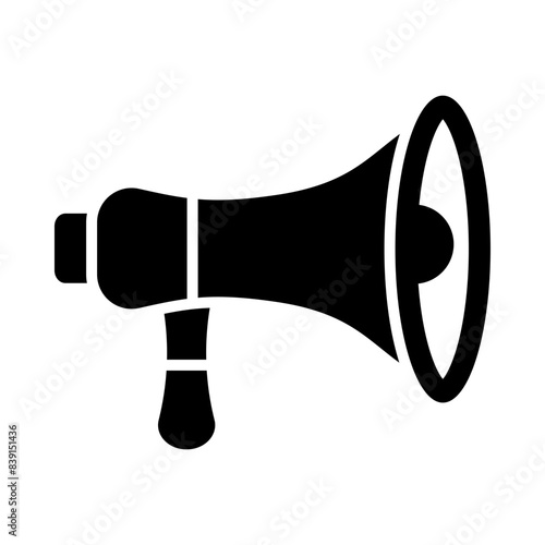 Megaphone glyph icon