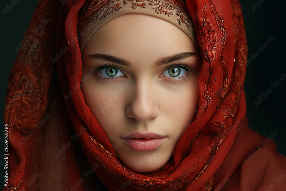 Arabian woman in hijab living her life in modern city have shopping working traveling abilities, Generative AI Arabian woman in hijab living her life in modern city have shopping working traveling abilities, Generative AI