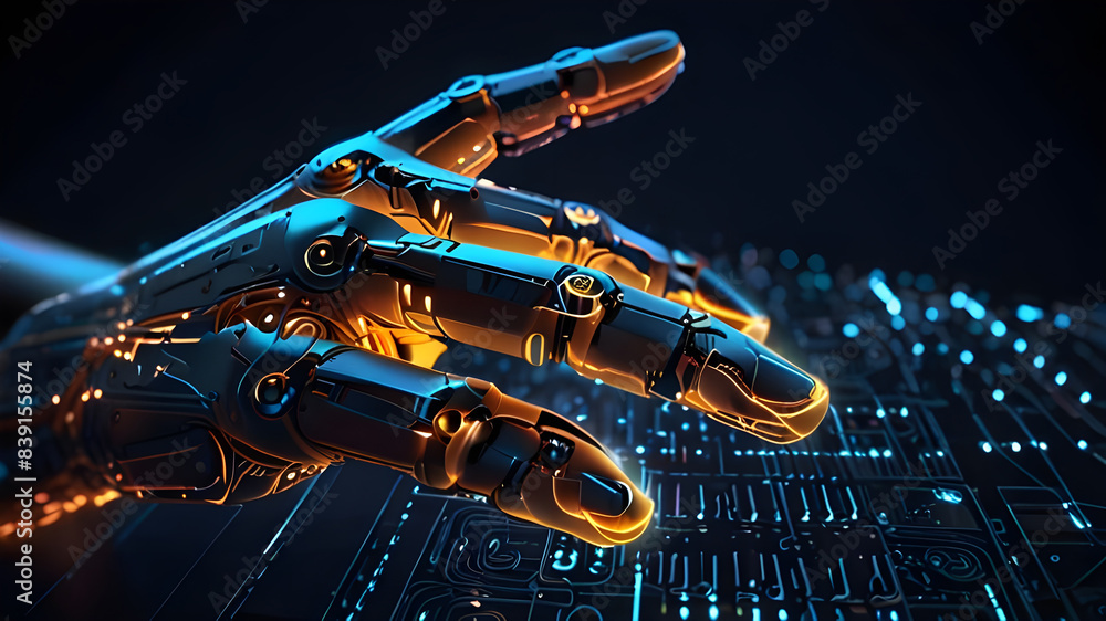 Obraz premium Robotic hand , futuristic 