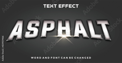Asphalt editable text effect