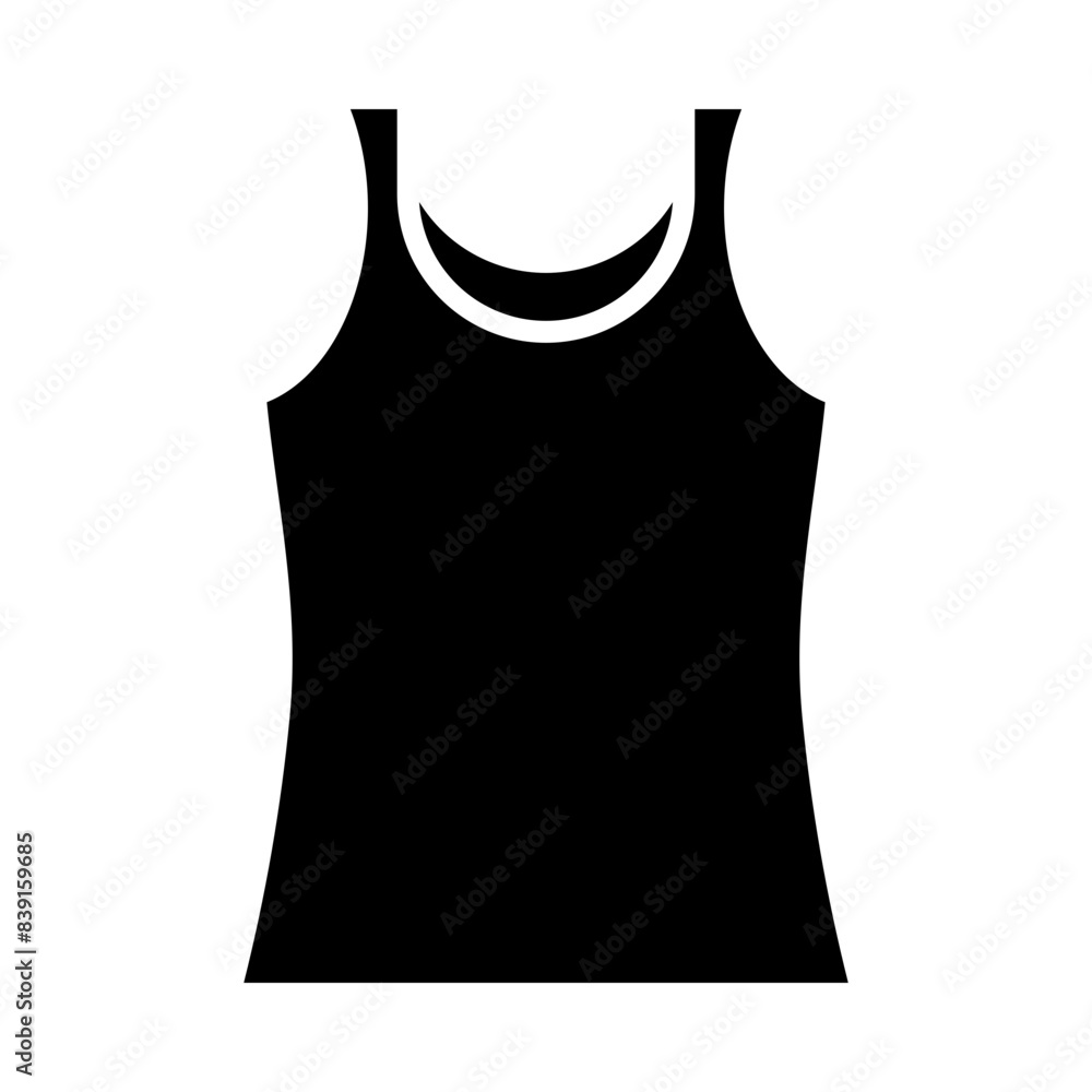 sleeveless Shirt glyph icon sleeveless Shirt glyph icon