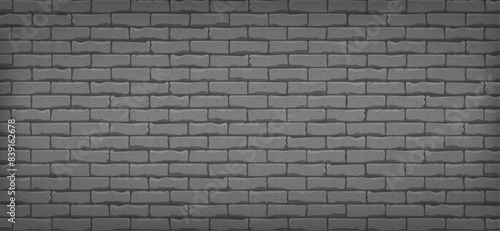 Gray brick wall horizontal background for smartphone