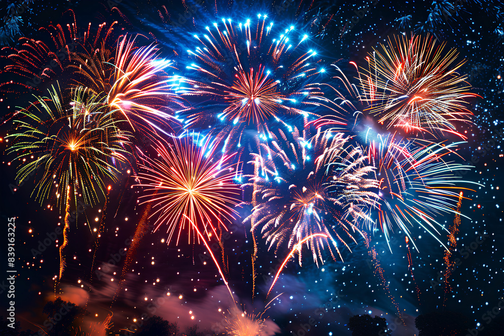 Fototapeta premium Fireworks at Night