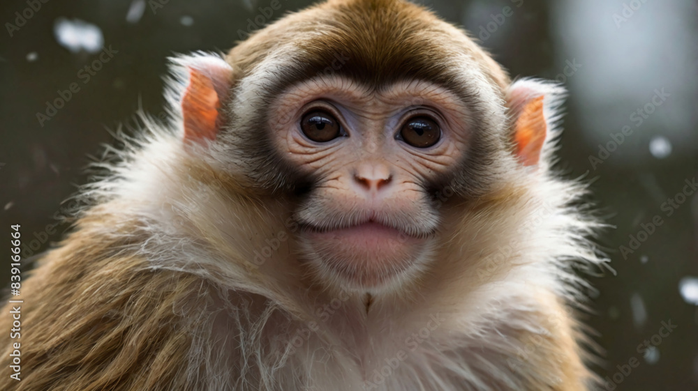 close up of a macaque close up of a macaque