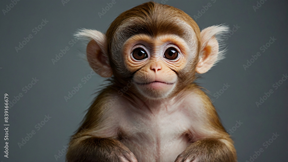 close up portrait of a macaque close up portrait of a macaque